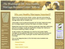 Tablet Screenshot of dc.healthymarriage.org